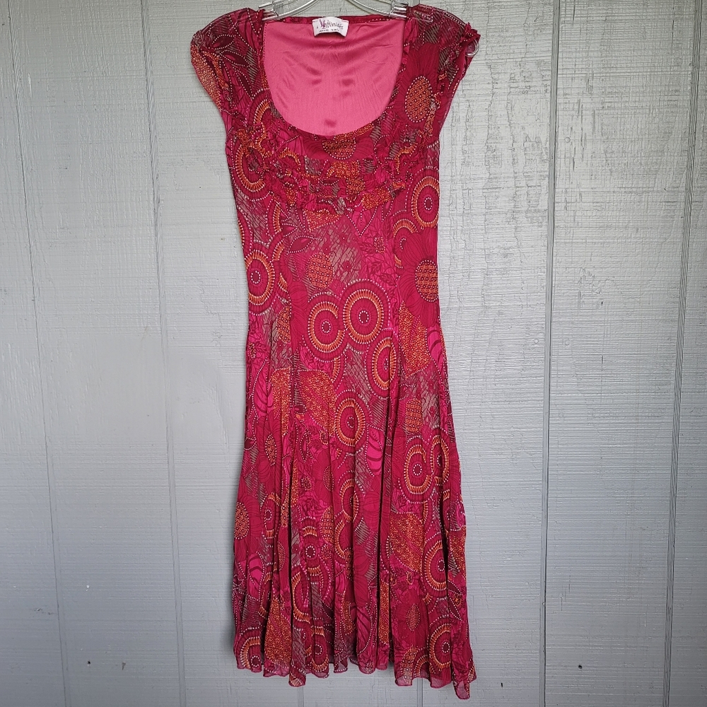 Affinités by Armand Thiery Printed Dress. Size EU 36/ US 4